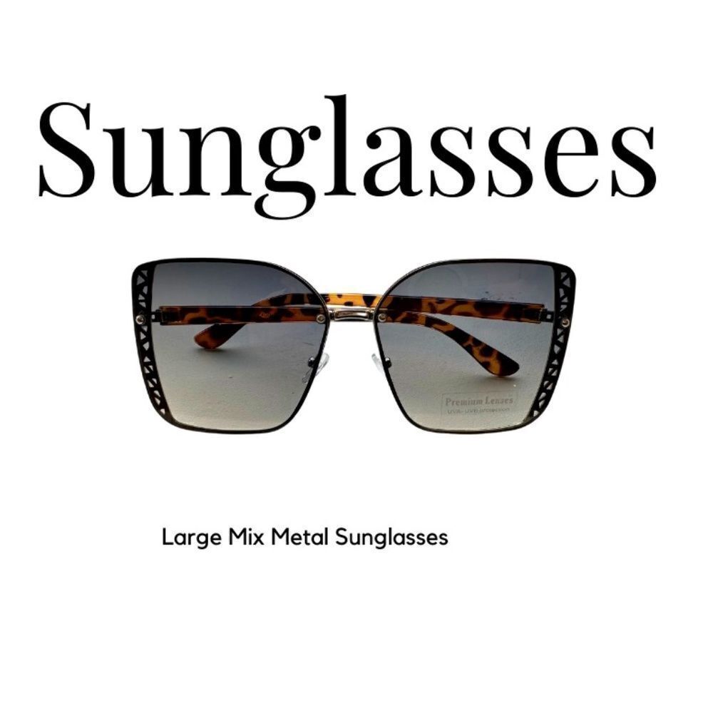 New Fashion Sunglasses Large Frames, Light Weight, Mixed Metal